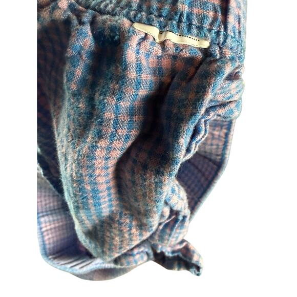 Patagonia Womens M Garden Island Shorts 3.5" Hemp Blend Pink/Blue Check Pockets - Picture 8 of 9